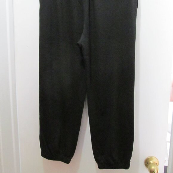NWT DUBGEE by Whoopi Sweatpants Black & White Joggers w Drawstring Size Small - Picture 9 of 12